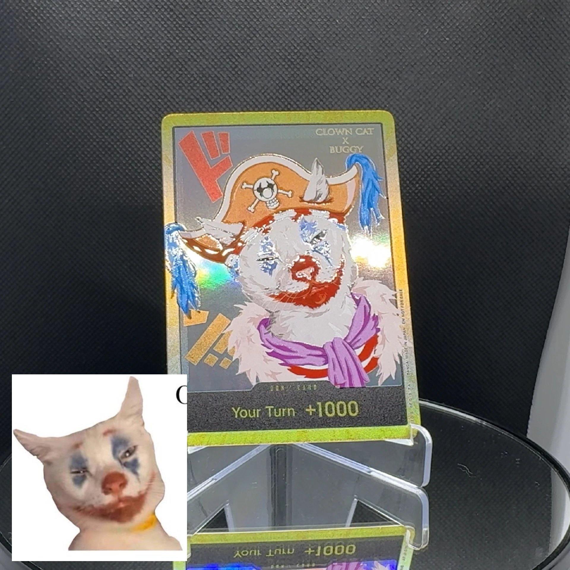One Piece TCG OPCG Inglese DON card Cat Rufy Zoro Sanji Chopper Robin Franky Ace Buggy Doflamingo Law Proxy fatto in casa Don Card