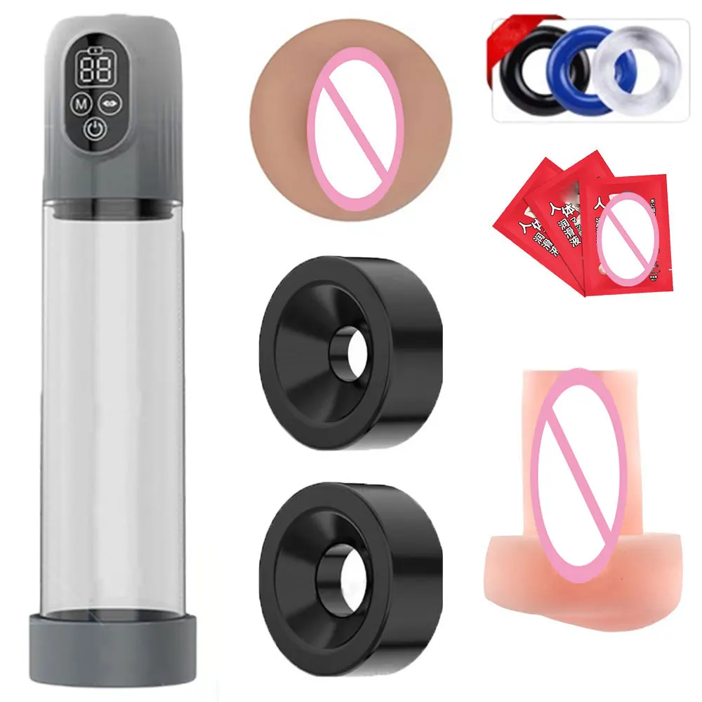 Penis Pump for Men - High-Performance Vacuum Enlarger Penis Enlargement & Cock Sex Toy for Enhanced Erection & Male Stimulation