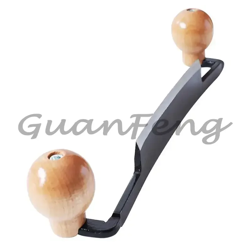 Straight Draw Debarking Scraper with Double Handle, Wood Bark Remover Draw Cutter, Heavy Duty Woodworking Bark Removal Tool