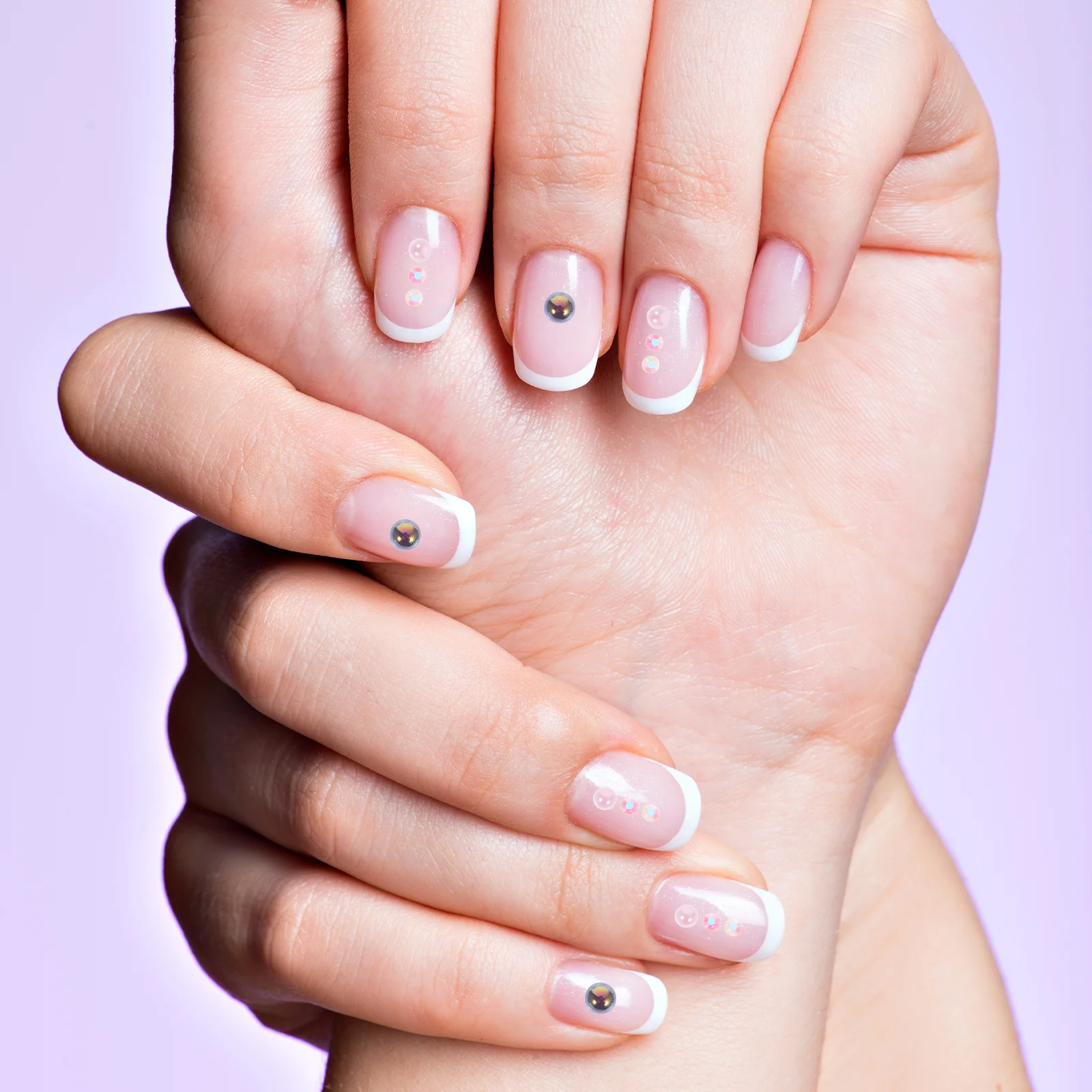 60g ABS Perłowe Ozdoby do Paznokci Cyrkonie Koraliki Płaskie Dekoracje do Paznokci Akrylowych Klejnoty Małe Koraliki Klejnoty do Paznokci