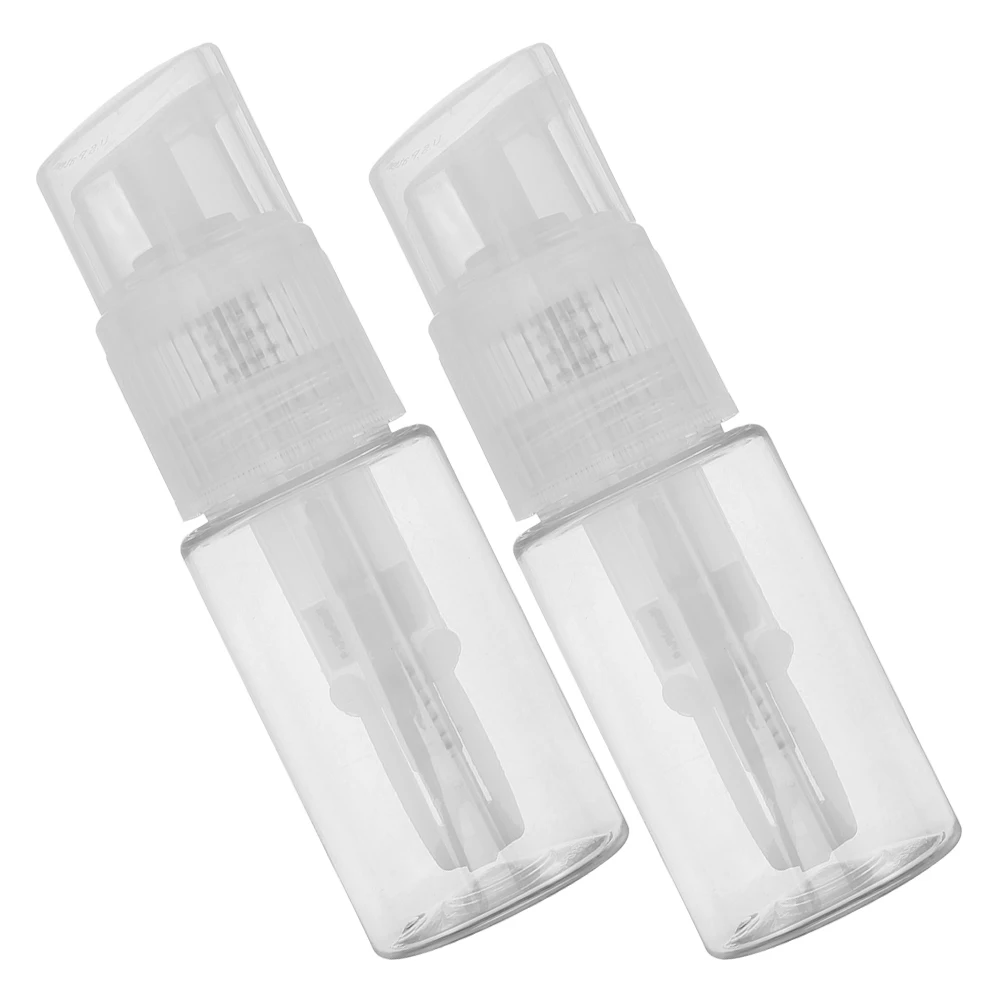 

2Pcs Empty Powder Spray Container Portable Reusable Durable for Baking Hair Makeup Dry Powder Sprayer Barbershop Accessory