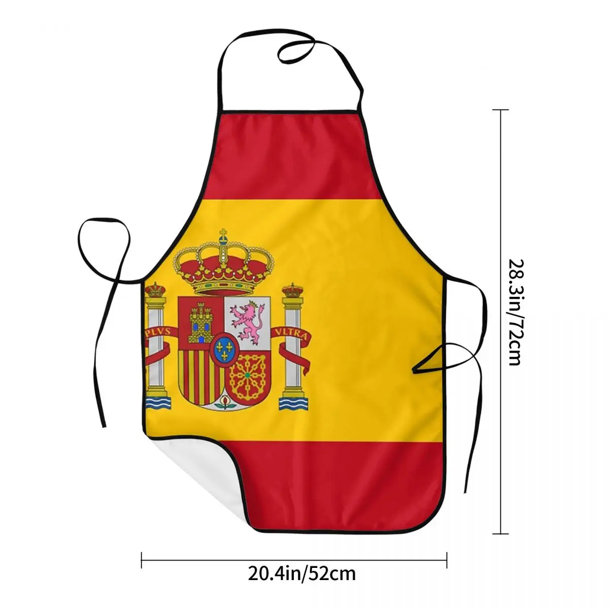 Spanish Flag Apron Chef Cooking Baking Tablier Sleeveless Bib Kitchen Cleaning Pinafore for Women Men Painting