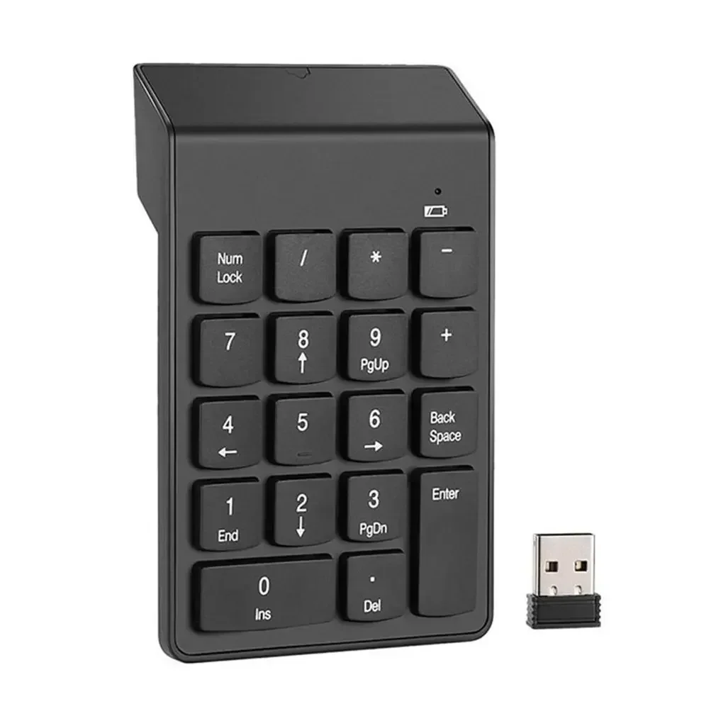 New 2.4G Wireless Keyboard Mini Digital Number Keypad for Accounting Finance 18 Keys Numeric Smart Keypad For Laptop Notebook