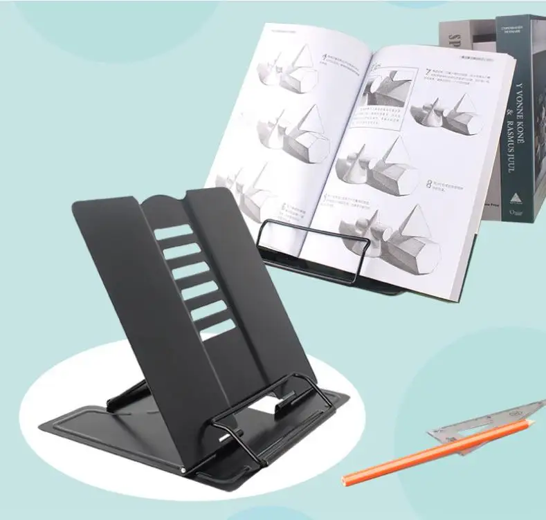 New New Adjustable Portable Metal Adjustable Reading Book Holder Support Document Shelf Bookstand Tablet Rack Household Accessories - Aliexpress Deal