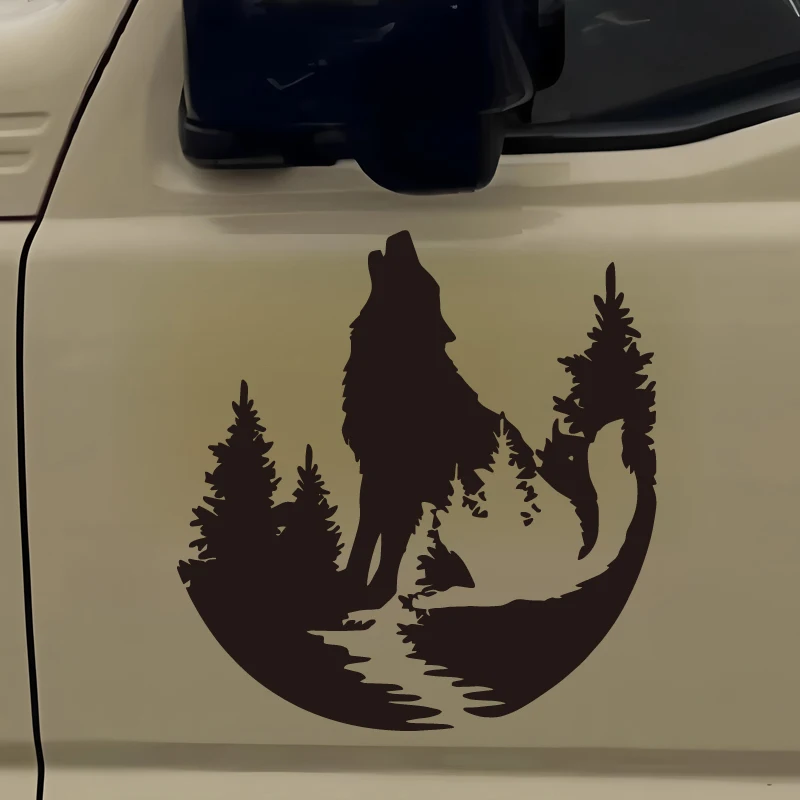 Jungle tribe howling wolf creative&funny stickers for cartoon fans&lover,high quality for car trucks motorcycles & laptops
