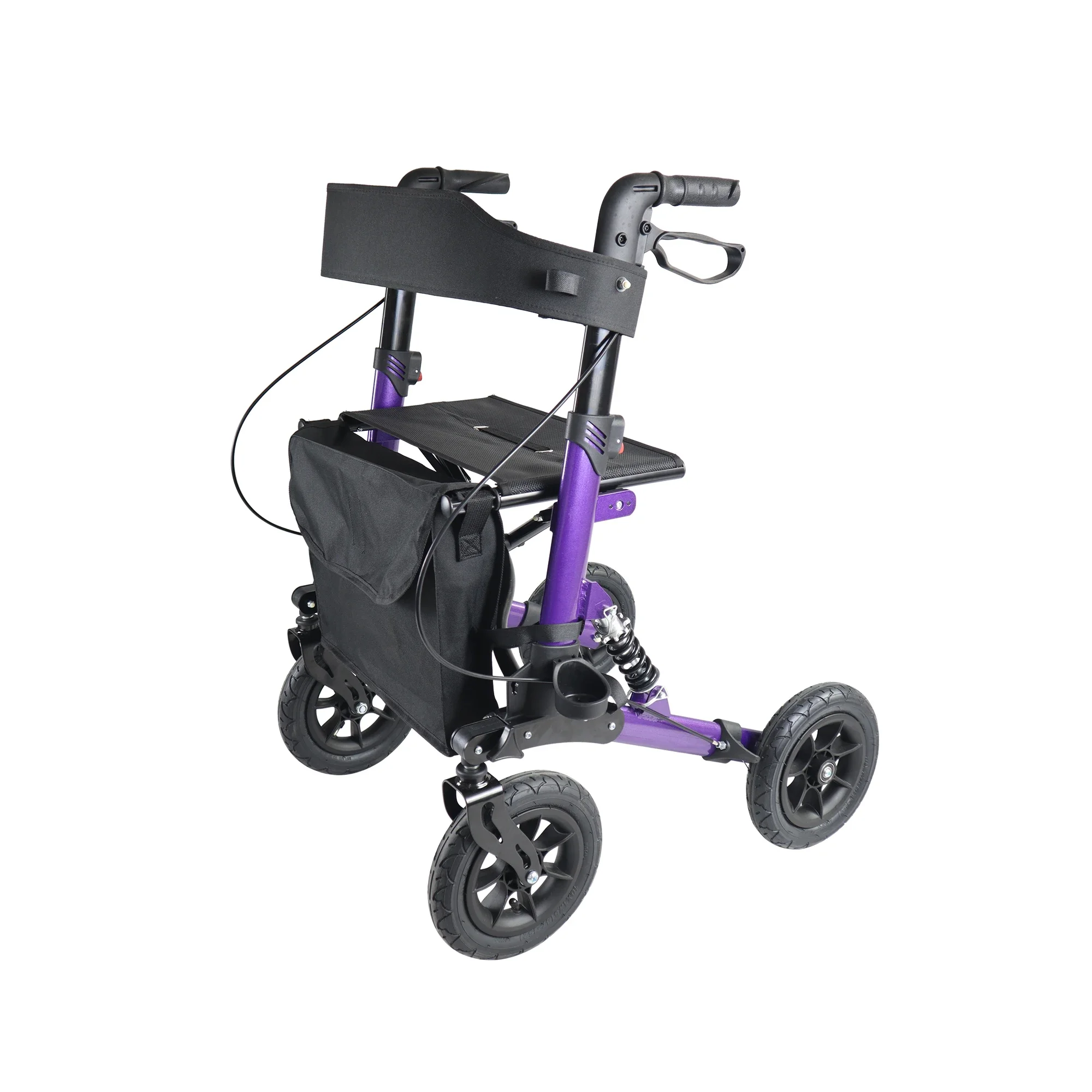 Professional Medical Foldle Wer Aluminium Lightweight Rollator Wer with Seat for Elder Disled Mobility Aid