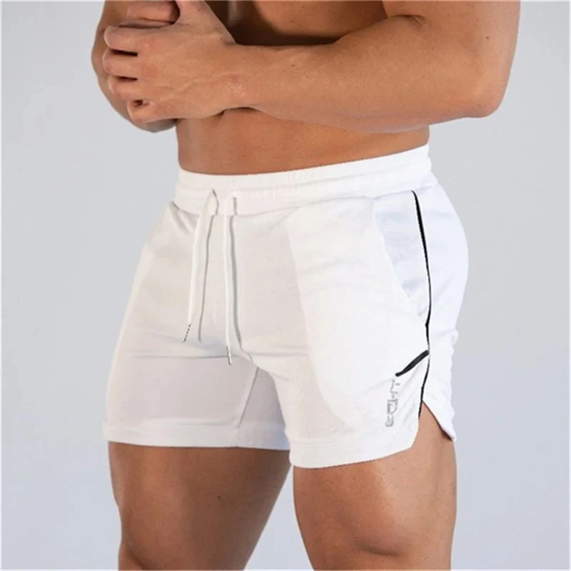 2024 nuovi pantaloncini in rete traspirante da uomo Quick Dry Slim-fit Fitness pantaloncini sportivi pantaloncini da spiaggia estivi da uomo in