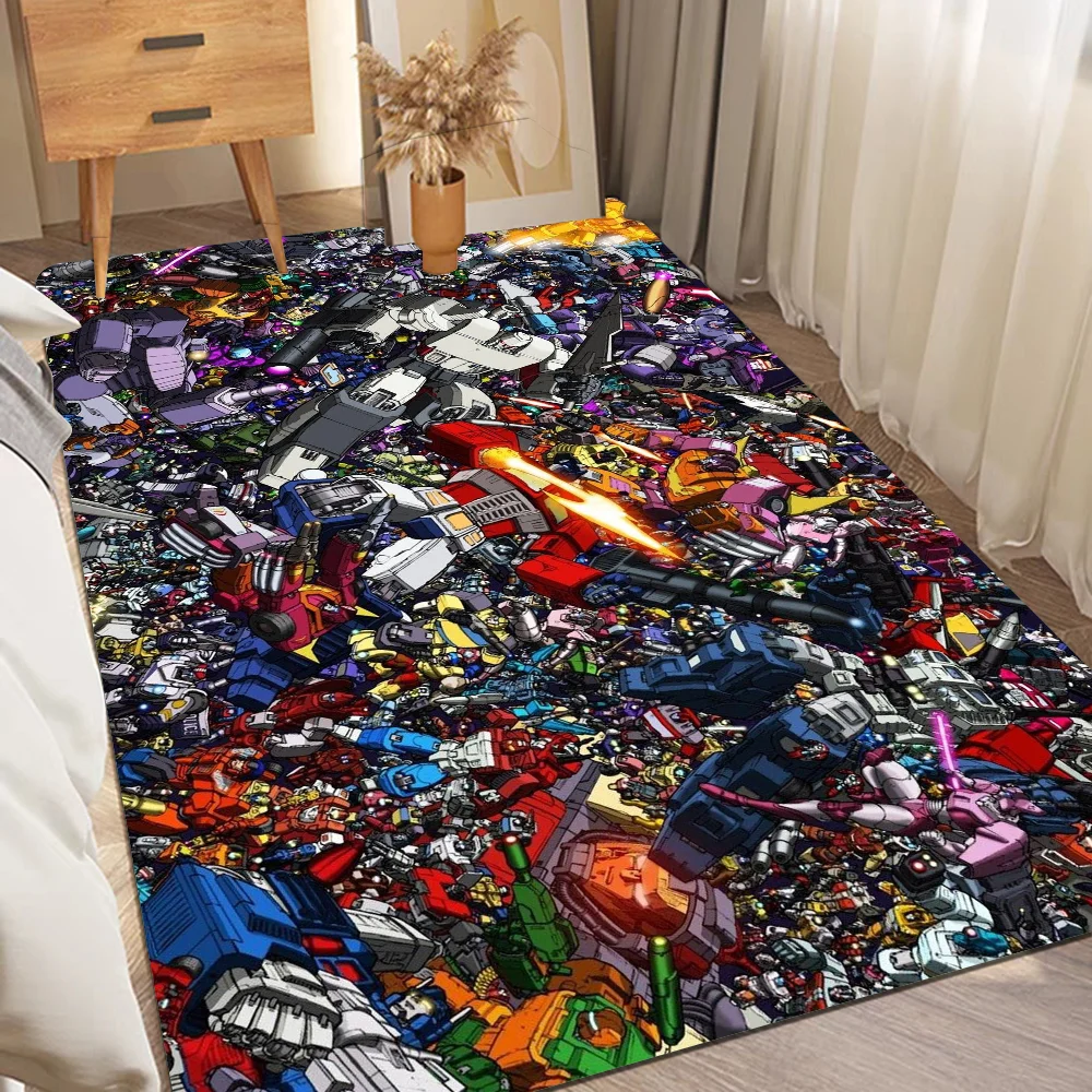 Cartoon T-Transformers Autobots Bathroom Mat Anti-slip Absorb Water Long Strip Cushion Bedroon Mat Welcome Doormat