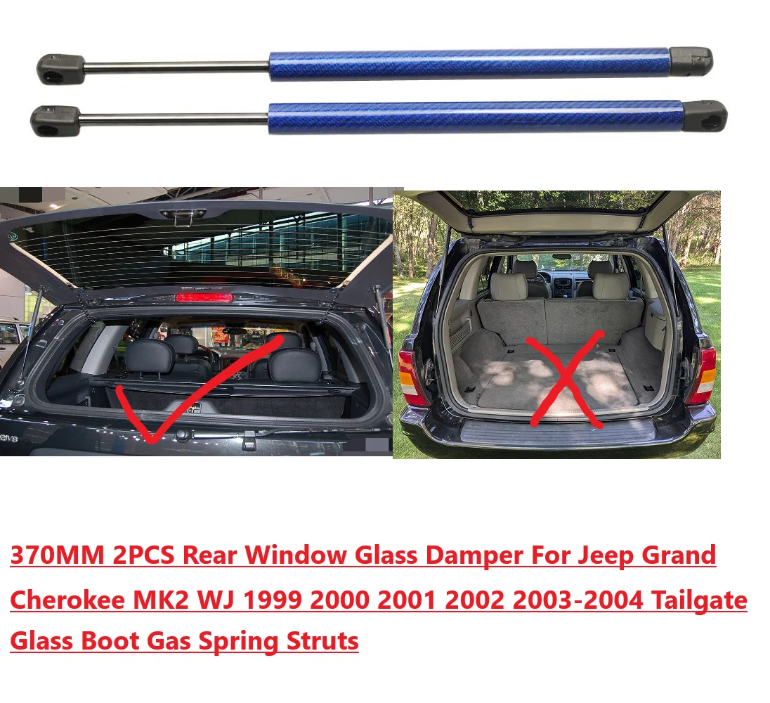 37CM Rear Window Glass Damper For Jeep Grand Cherokee II WJ/WG 1998-2004 Tailgate Glass Boot Gas Spring Struts Prop Lift Support