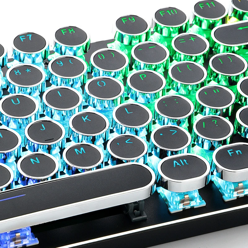 104 مفاتيح ريترو قبعات مستديرة مزدوجة النار لتقوم بها بنفسك Keycap الخلفية لوحة المفاتيح الميكانيكية