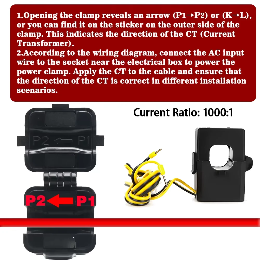 63A WiFi KWh مقياس الطاقة Tuya AC 110V 230V إحصائيات المراقبة الحالية مع مشبك CT