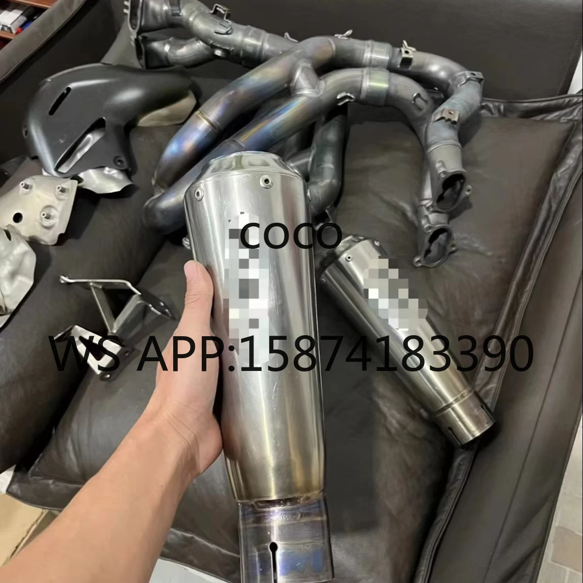 Ducati V4 V4S Titanium Exhaust System, New Full System Motorcycle Performance Muffler Kit