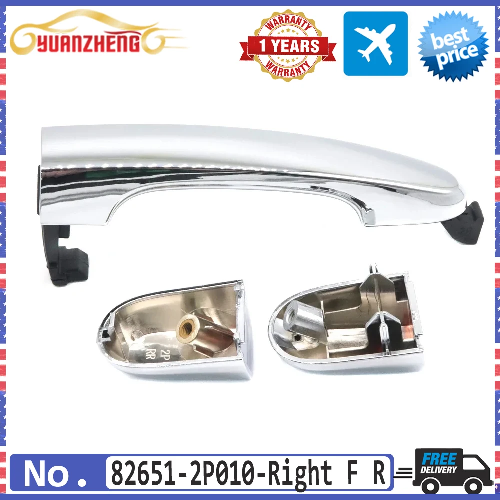 CAR Front Rear Right Chrome Exterior Outside Door Handle Cap 82651-2P010 for Kia Sorento 2011 2012 2013 2014 2015 82651-1U010