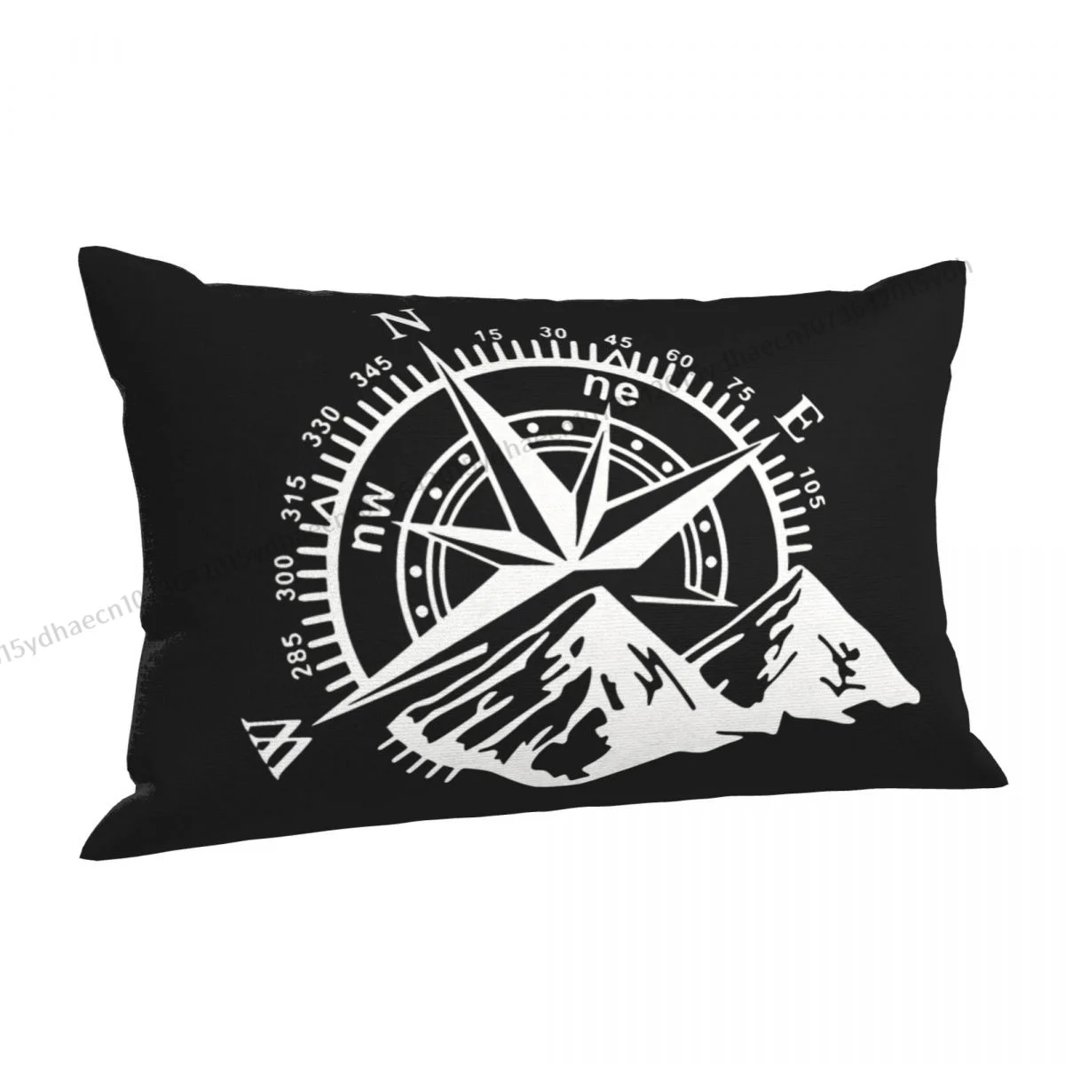 Compass Polyester Pillowcase Ocean Compass Sofa Decorative Breathable Pillow Cover Pillowcase