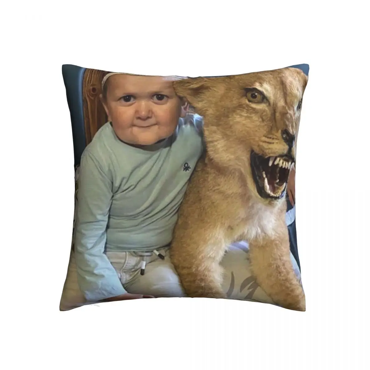 Hasbulla Fighting Meme Pillowcase Printing Cushion Cover Decor Mini Khabib Blogger Throw Pillow Case Cover Home Zipper 40*40cm