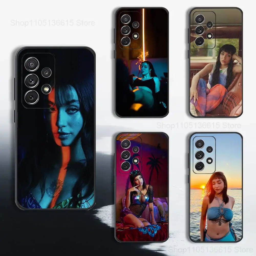 

Singer M-MARIA B-Becerra Case For Samsung S25,S24,S23,S22,S21,S20,S10,S9,Ultra,Plus,Lite,FE,Soft Silicone Black Cover