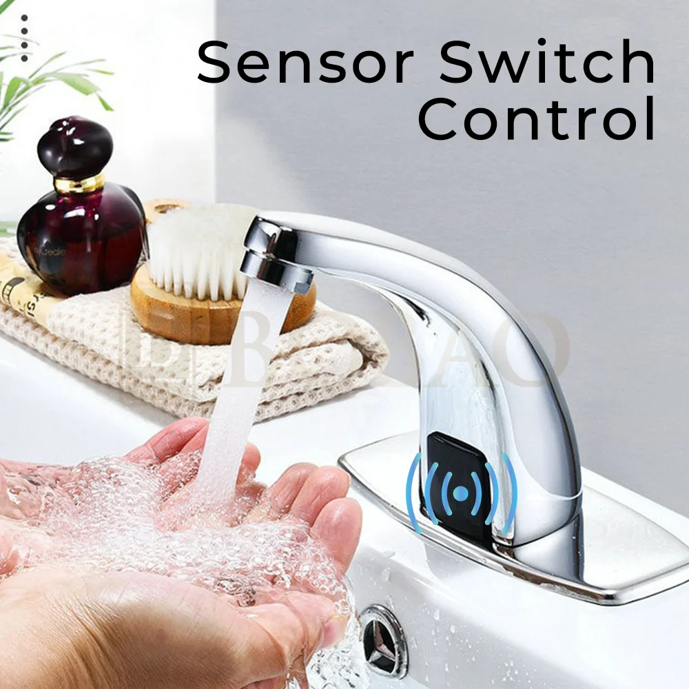 

Современный умный электронный индукционный датчик, водопроводный кран, прямая продажа с фабрики, умный сенсорный кран для ванной комнаты с одним отверстием