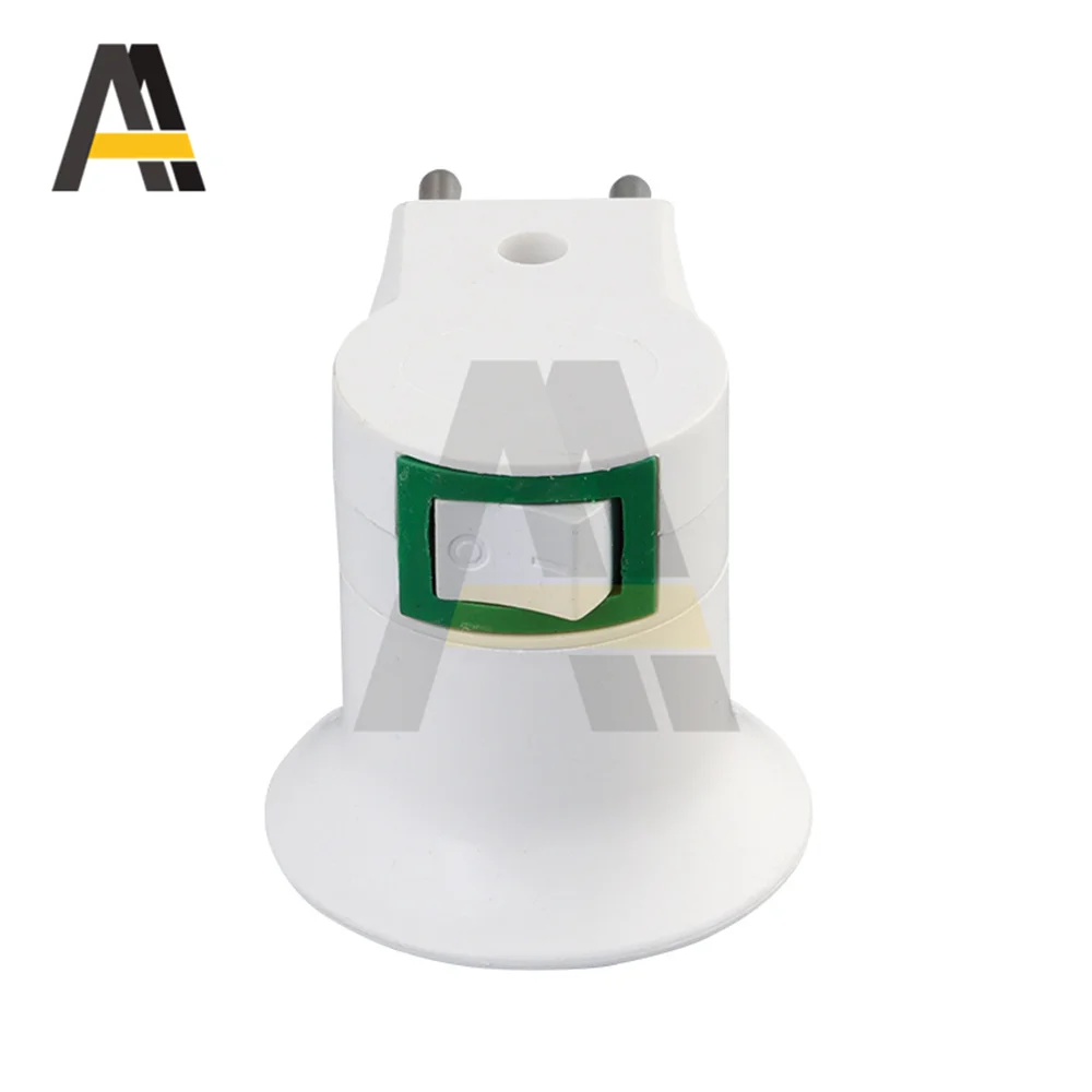 E27 220V LED Light Base Type To AC Power EU Plug Lamp Holder Bulb Adapter Converter + ON/OFF Button Switch Lamp Bases