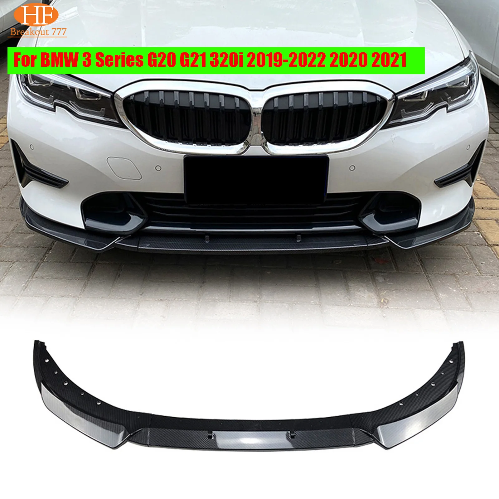 

Car Front Bumper Splitter Lip For BMW 3 Series G20 G21 320i 2019-2022 2020 2021 Body Kits Tuning Accessories