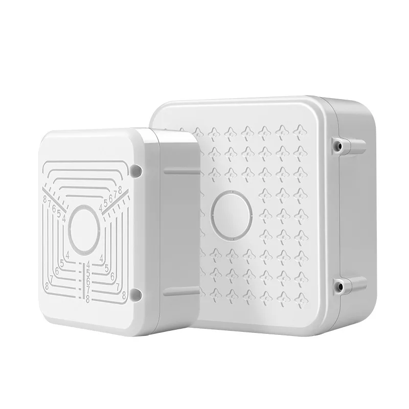 Waterproof Junction Box For CCTV Camera Video Wire Box Power Supply Cable Box Outdoor Electronic Camera Protection Box White
