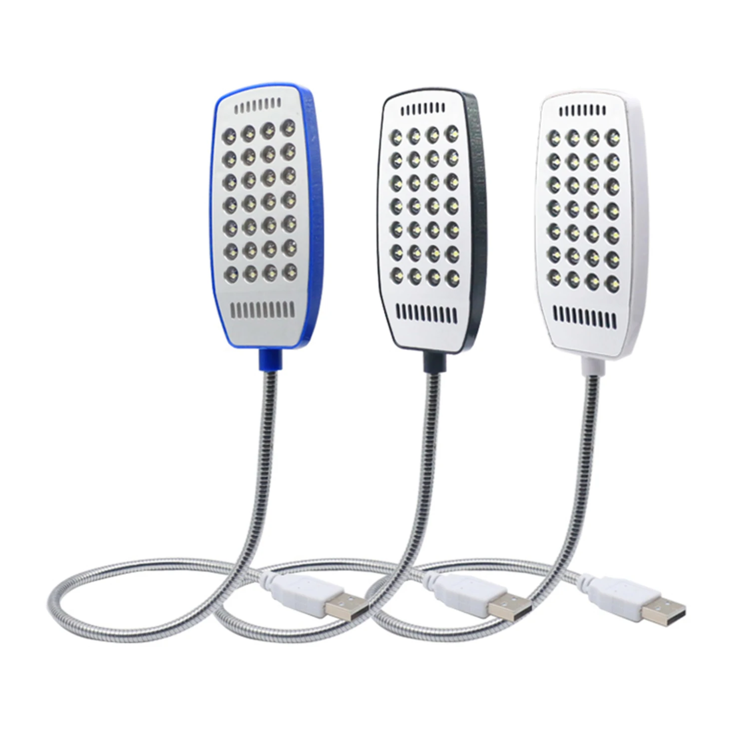 Luz Nocturna USB Flexible con 28 LED para lectura de libros, portátil, portátil y escritorio, sin parpadeo