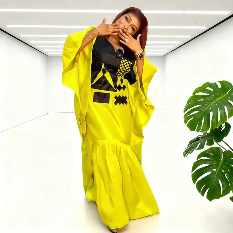 

Африканская одежда для женщин Дашики Анкара Турция наряды платье больших размеров свадебное платье кафтан халат бубу Рождественский халат2025