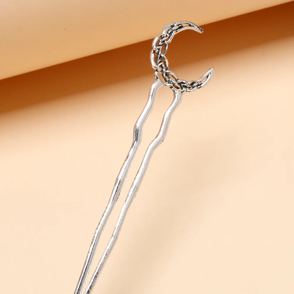 Lua irlandesa hairpin nórdico simples crescente placa hairpin verão feminino maruko cabeça acessórios para o cabelo