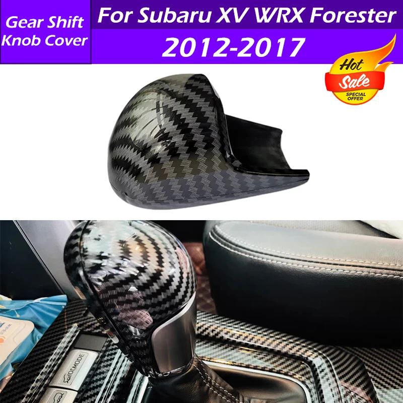 For Subaru XV 2012-2017 For Subaru WRX Forester 2013-2018 Car Front Center Console Gear Shift Knob Trim Cover Interior Modified