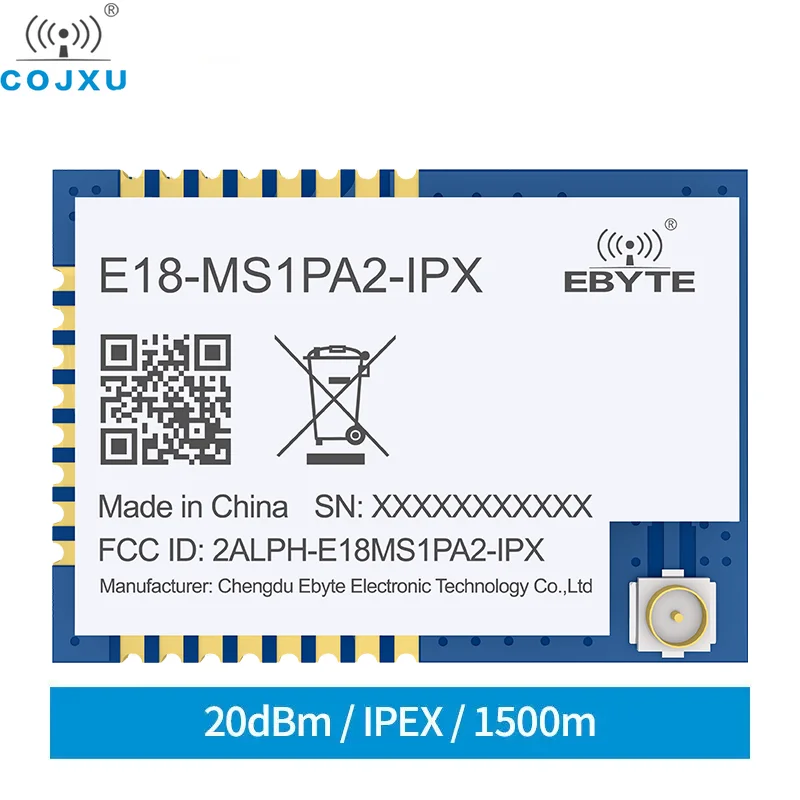 CC2530 PA Модуль LNA ZigBee 2,4 ГГц 20 дБм 8051 MCU SMD IPEX cojxu E18-MS1PA2-IPX Сетевой сетевой передатчик и приемник