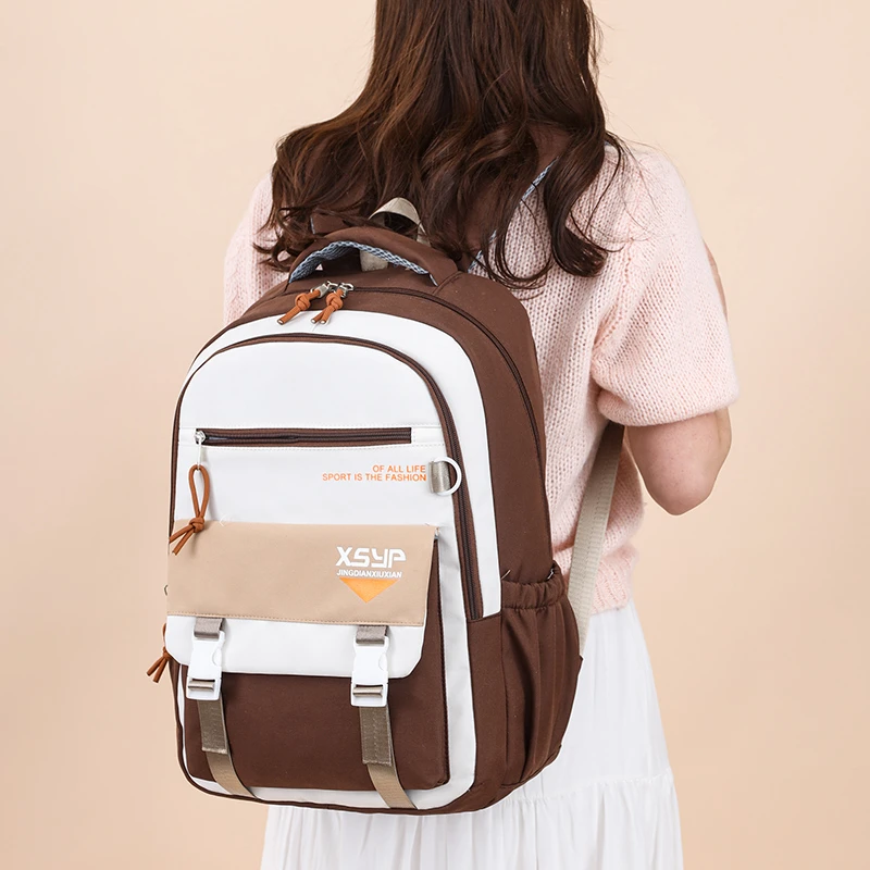 

Высококлассный минималистичный уникальный рюкзак для мужчин и женщин с модным дизайном большой вместимости из элегантной кожи