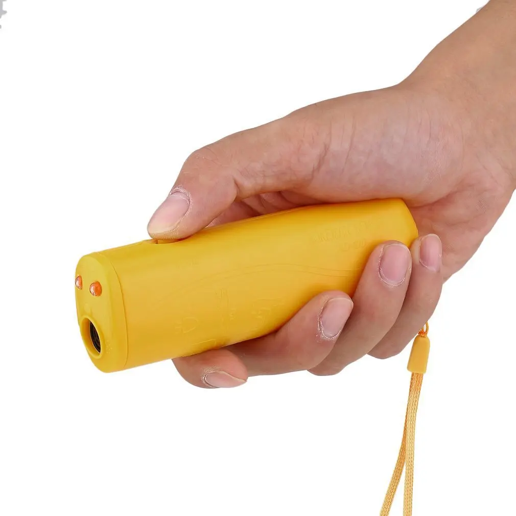 3 in 1 et repellente per cani dispositivo antiabbaio repellente per cani ad ultrasuoni Stop Bark Control forniture per l'addestramento con torcia a LED