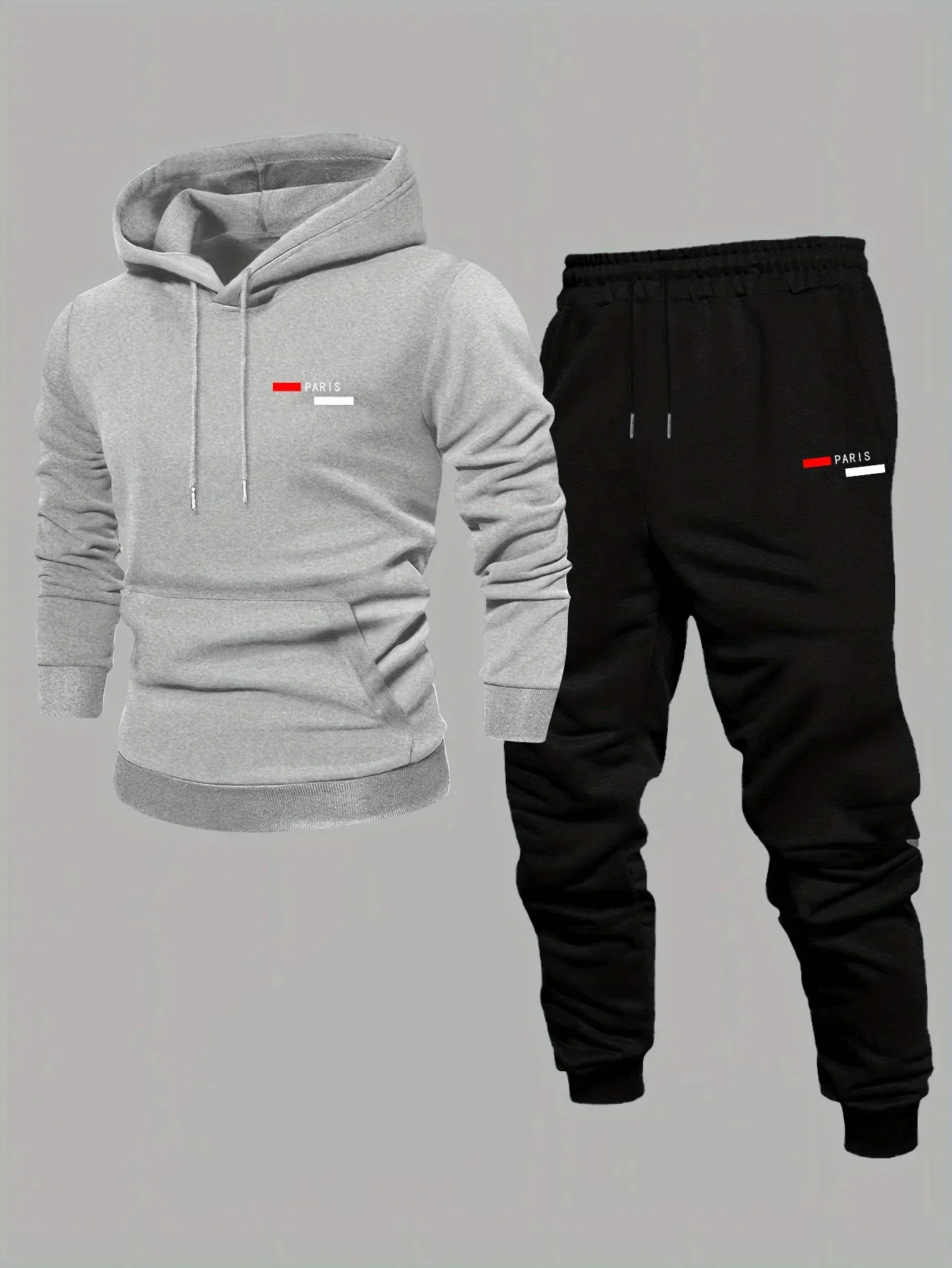 Ensemble sweat-shirt à capuche pour homme, collection automne-hiver, style décontracté, streetwear américain tendance, veste im view 4