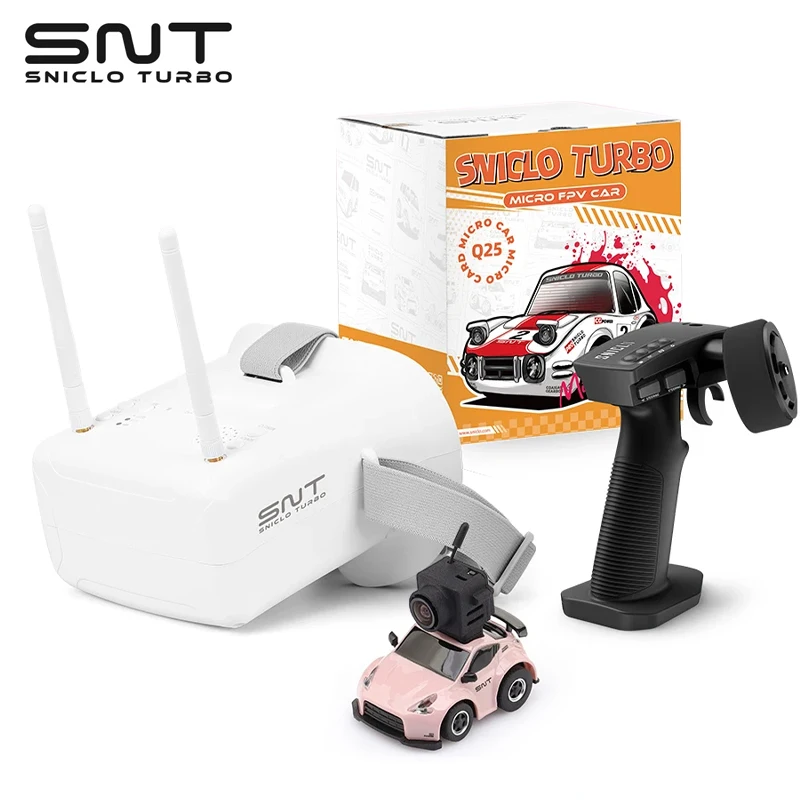 SNT 1/100 Q25-370Z FPV RC Car RTR Version with Goggles Micro RC Desk Race Table Car Remote Control Car Best Gift