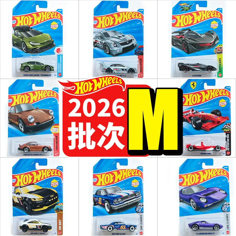 Hot Wheels Diecast Alloy Car Model 26M Batch Ferrari F1 Racing Mercedes Audi Toyota Collectible Vehicle Model C4982 For Adult