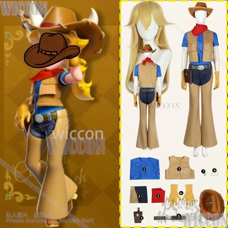 

XT8Game Princess Cosplay Detective Hat Plaid Shawl Fashionable Vintage Uniform Dress Wig Cute Cow Girl Kid Cos Comic Con CuXT6@!