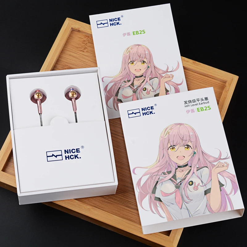 NICEHCK EB2S Cost-effective Flat-head Earphone 3.5mm Earbud 15.4mm Dynamic Driver HIFI Vocal In-ear Headset With Microphone