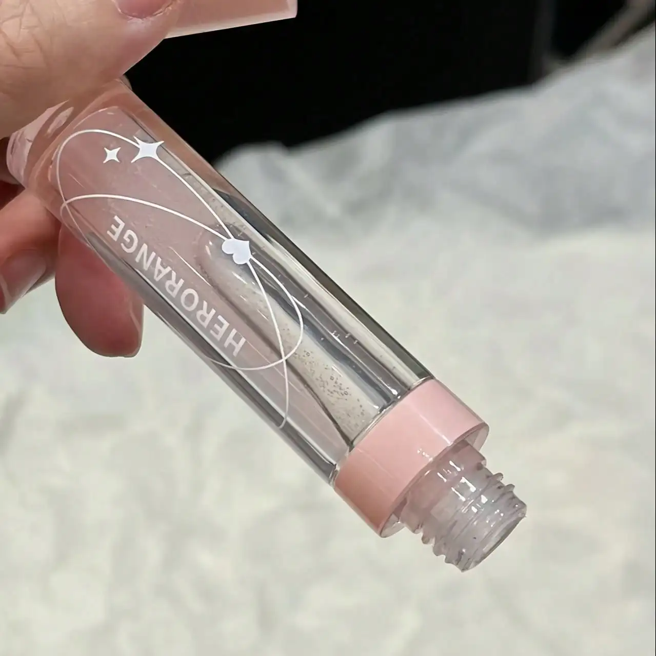 Herorange Clear Lip Oil Moisturizing Anti-Dry Fade Lip Lines Glass Lip Effect Waterproof Student Travel Daily Makeup Gift image 3