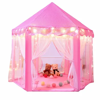 Portable children&#x27;s toy tepee ball pool princess girl castle play house children&#x27;s small house folding play tent baby beach tent