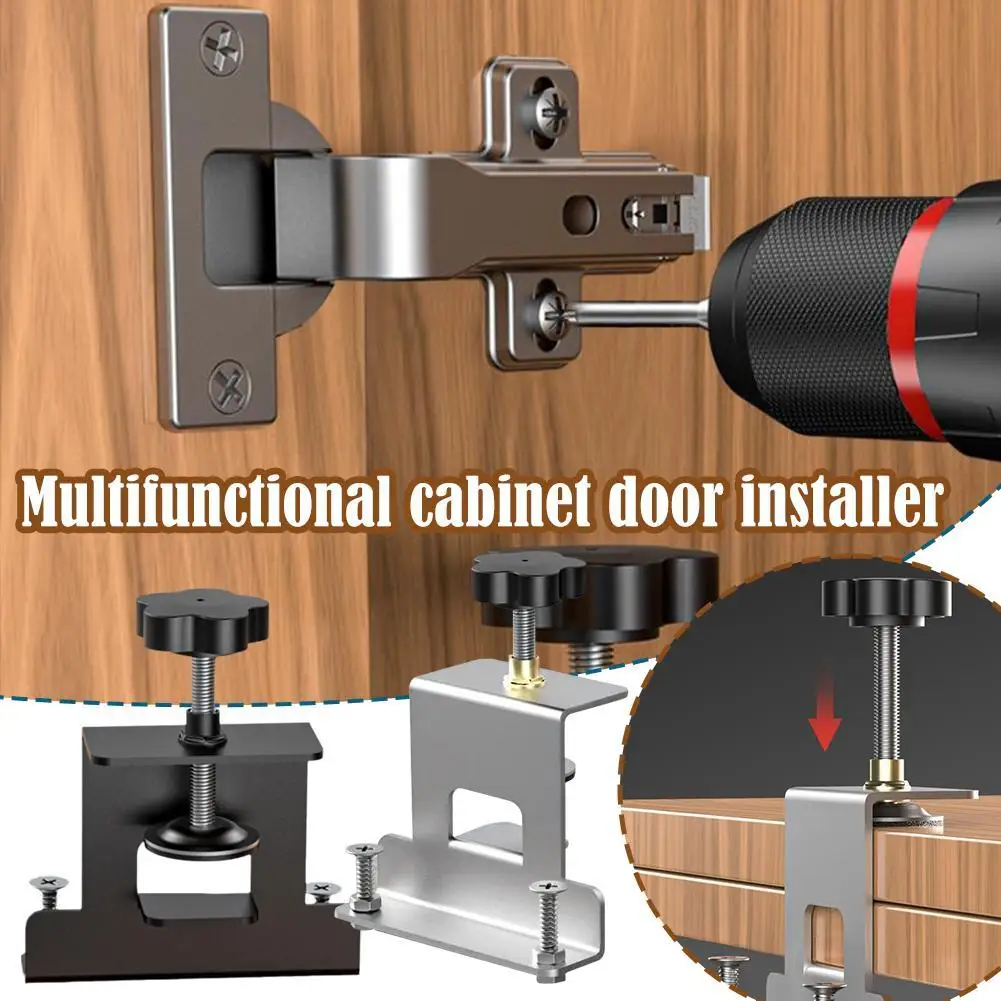 Adjustable Cabinet Door Installation Positioner Multifunctional Cabinet Install Auxiliary Tool Door Panel Position Fixture Level