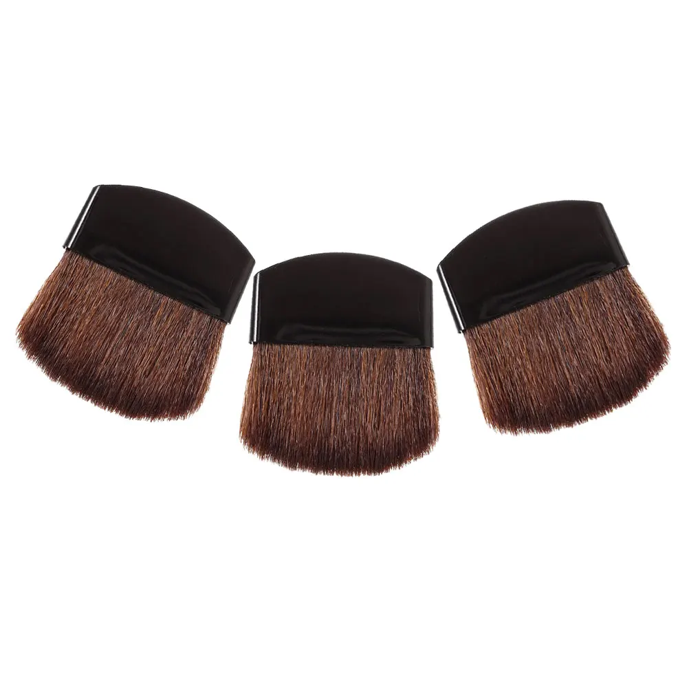 3pcs Mini Makeup Brush Set Soft Bristles For Blush Powder Foundation Portable Tool Small Face Brushes Travel Daily Use
