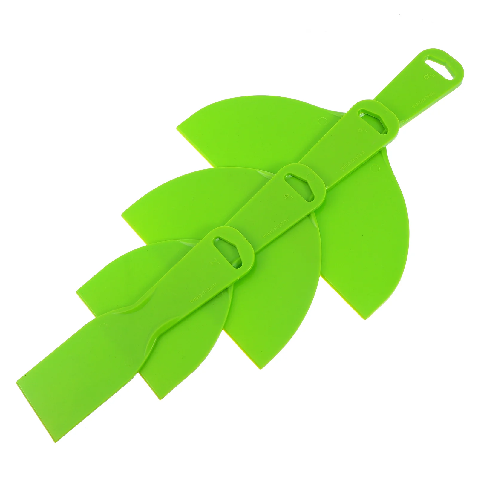 4Pcs Scraper Tools Plastic Wall Floor Cleaner Flexible Putty Knife for Home Window Tile Paint Removal Multi-Purpose Utility