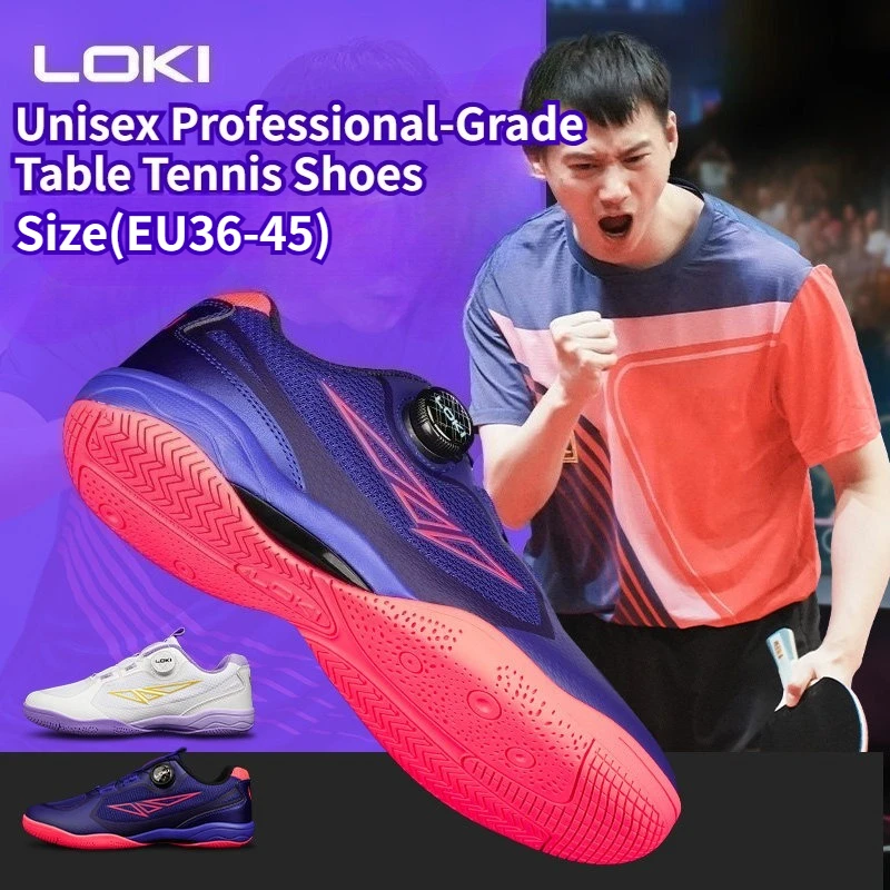 LOKI RXTON 3.0 Table Tennis Shoes Men Women Unisex Breathable Summer Sports Shoes Anti-Slip Shockproof Wear-Resistant Size 36-45