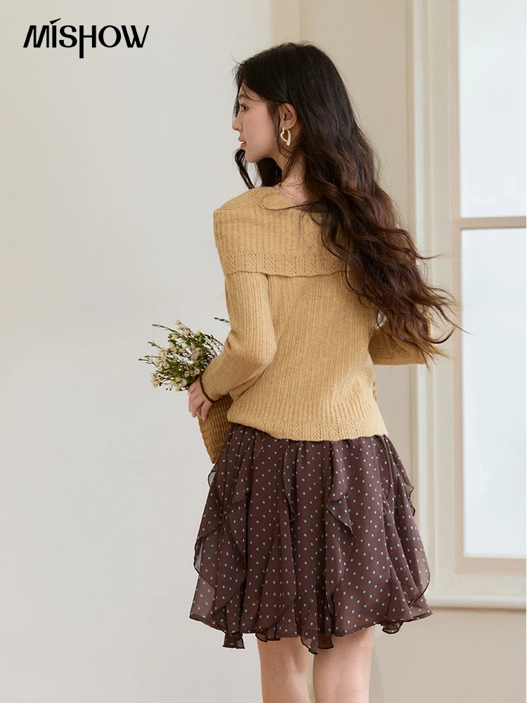 MISHOW Women's Yellow Ribbed K - огляд і ціна Embroidery Yellow