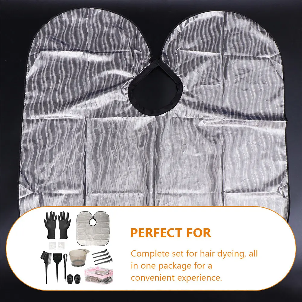 

1Set Hair Dyeing Tools Kit Complete Salon Grade Hair Coloring Set for Home DIY Professional Use Brush Bowl Cape Gloves