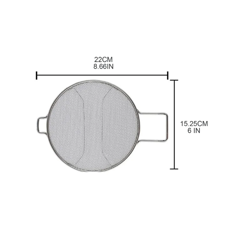 Garde maille d'écran d'éclaboussure inoxydable réutilisable facilement nettoyé Compatible pour livraison directe