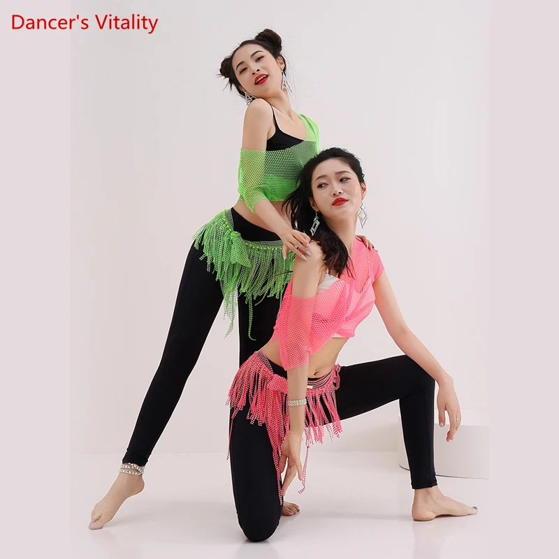 Belly Dance costumes set Galaxy diamond Hip Scarf New multi-layer tassel hot dance clothes group versatile performance belt