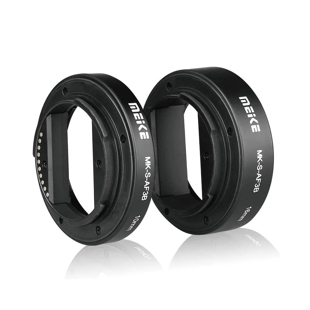 Meike MK-S-AF3B Auto Focus Macro Extension Tube Ring for Sony E Mount A7 A7II A7III A7IV A9 A6000 A6100 A6400 A6600 NEX-5C NEX-7