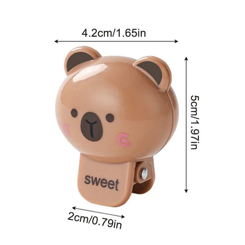 1/2/4 قطعة الحيوانات غطاء رأس حامل لفرشاة الأسنان كليب كابيبارا المحمولة فرشاة الأسنان الكهربائية الغبار واقي رأس غطاء السفر المنزلي