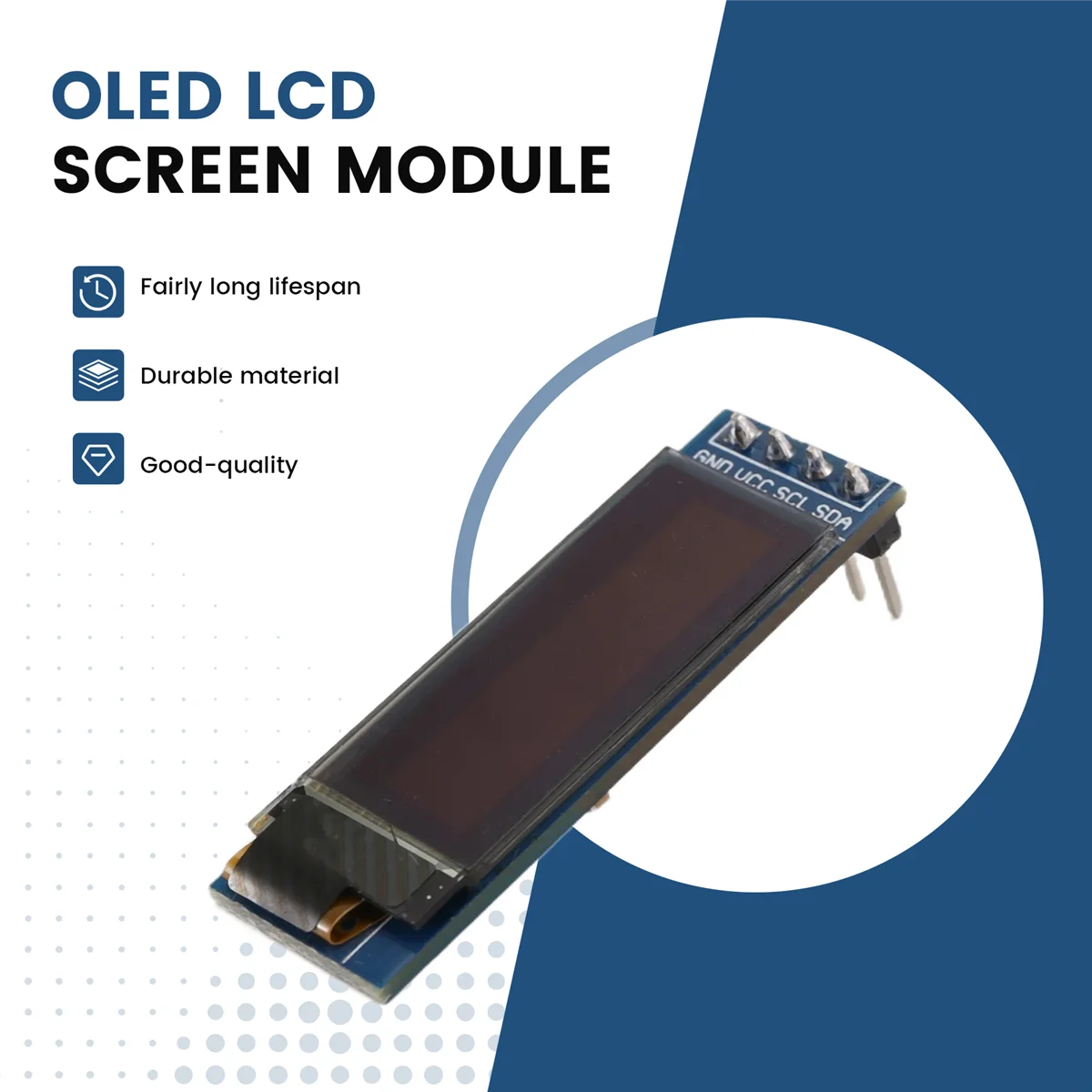 OLED Display Module OLED Screen Driver 3.3VDC Blue Font