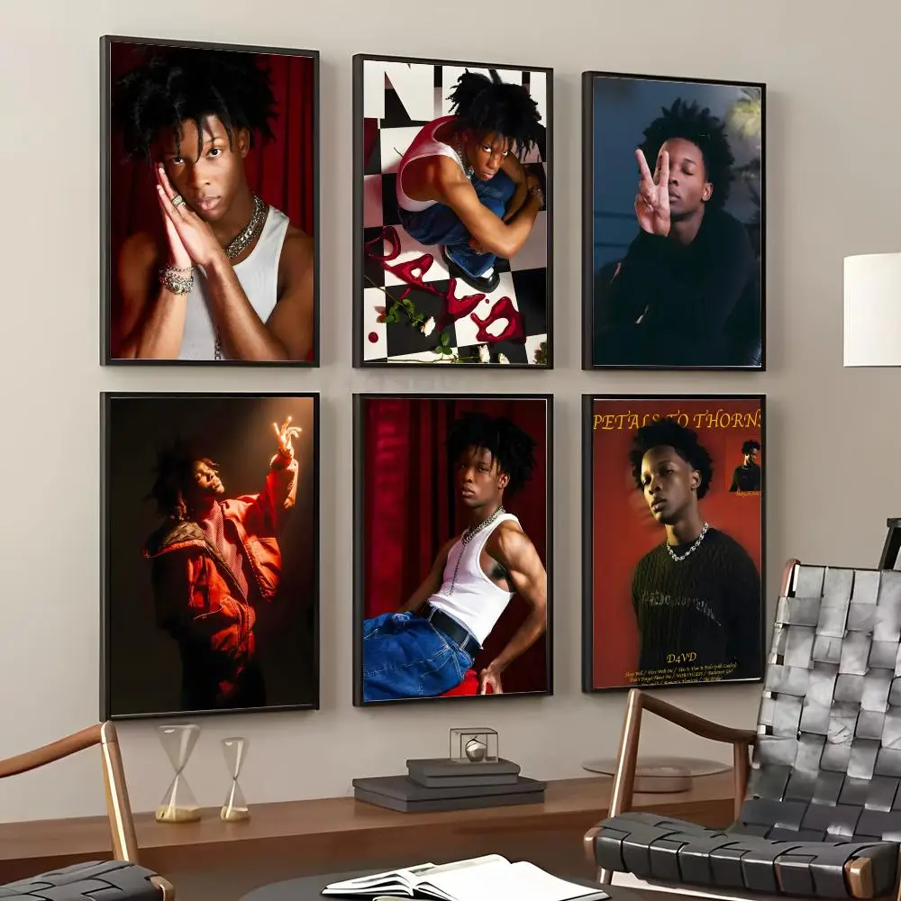 Rapper Singer D-D4vd Painting Calligraphy Cotton Canvas Wall Art Poster HD Print Modern Home Decor Painting